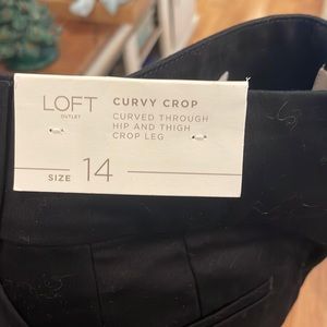 Loft curvy crop pants